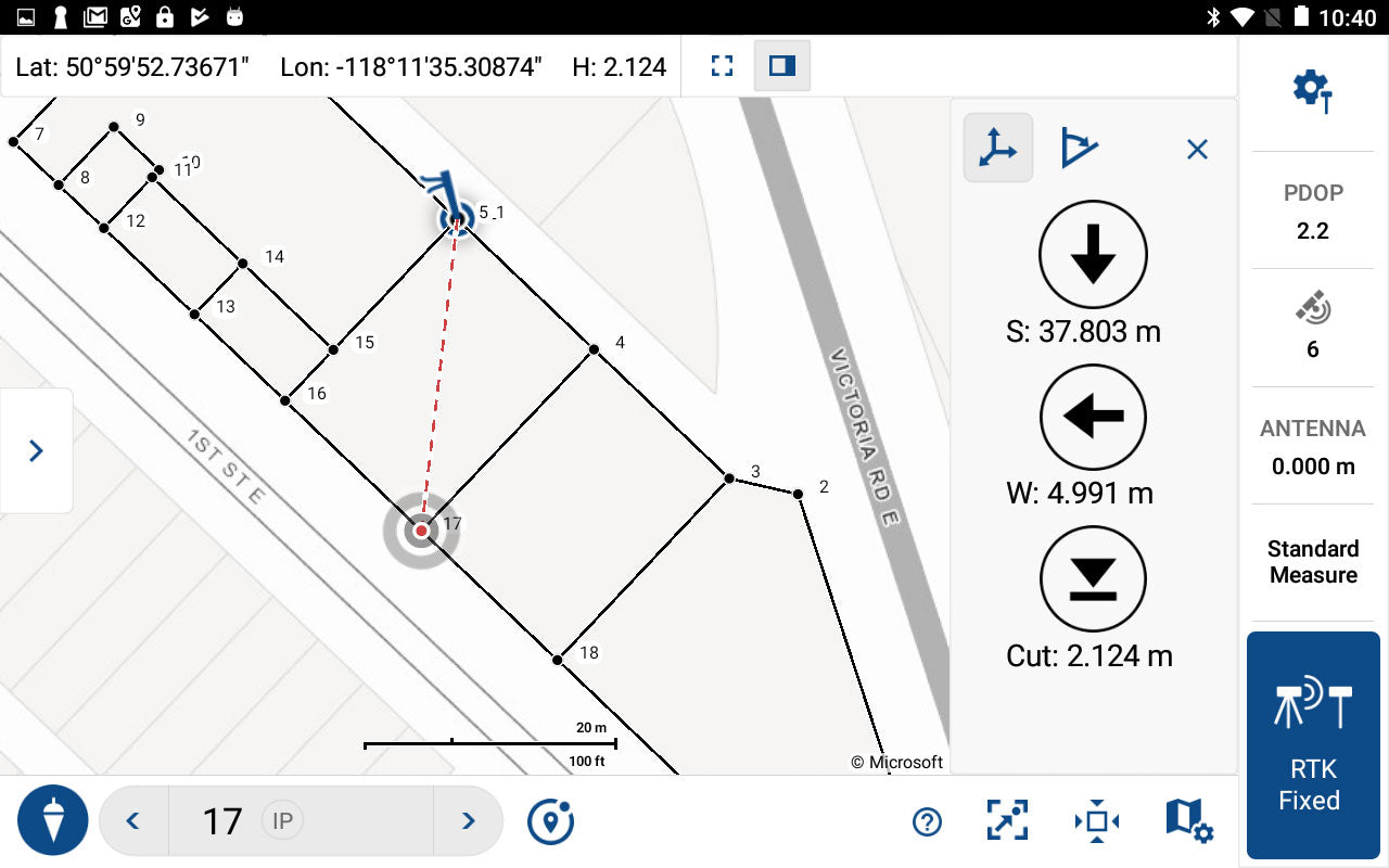 MicroSurvey FieldGenius for Android (Emlid)